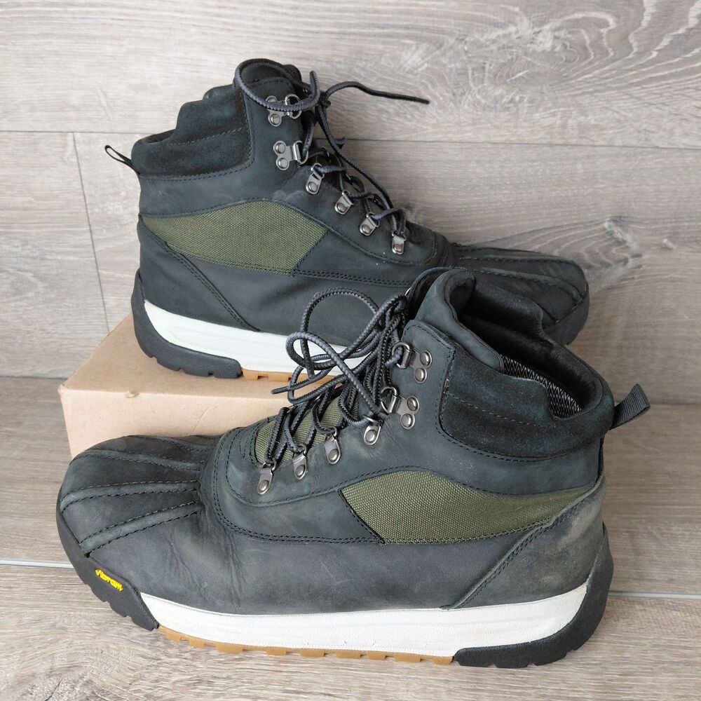 Huckberry Boots Mens 10.5 Black Leather All Weather Overland Mid Outdoor Hiking